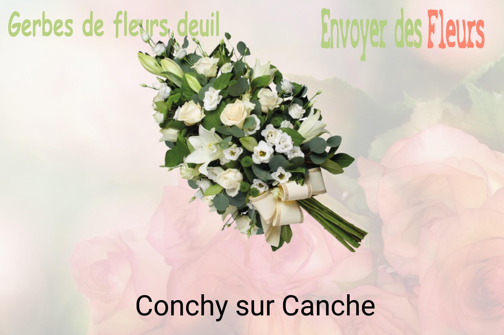 Gerbe de fleurs de deuil livrée à Conchy-sur-Canche